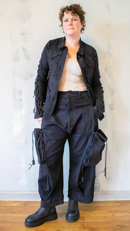 Crab Dark Wide Leg Cargo