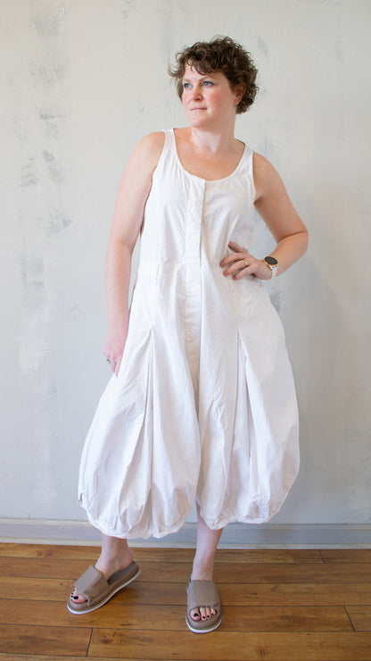 Balloon Pant Jumpsuit in White