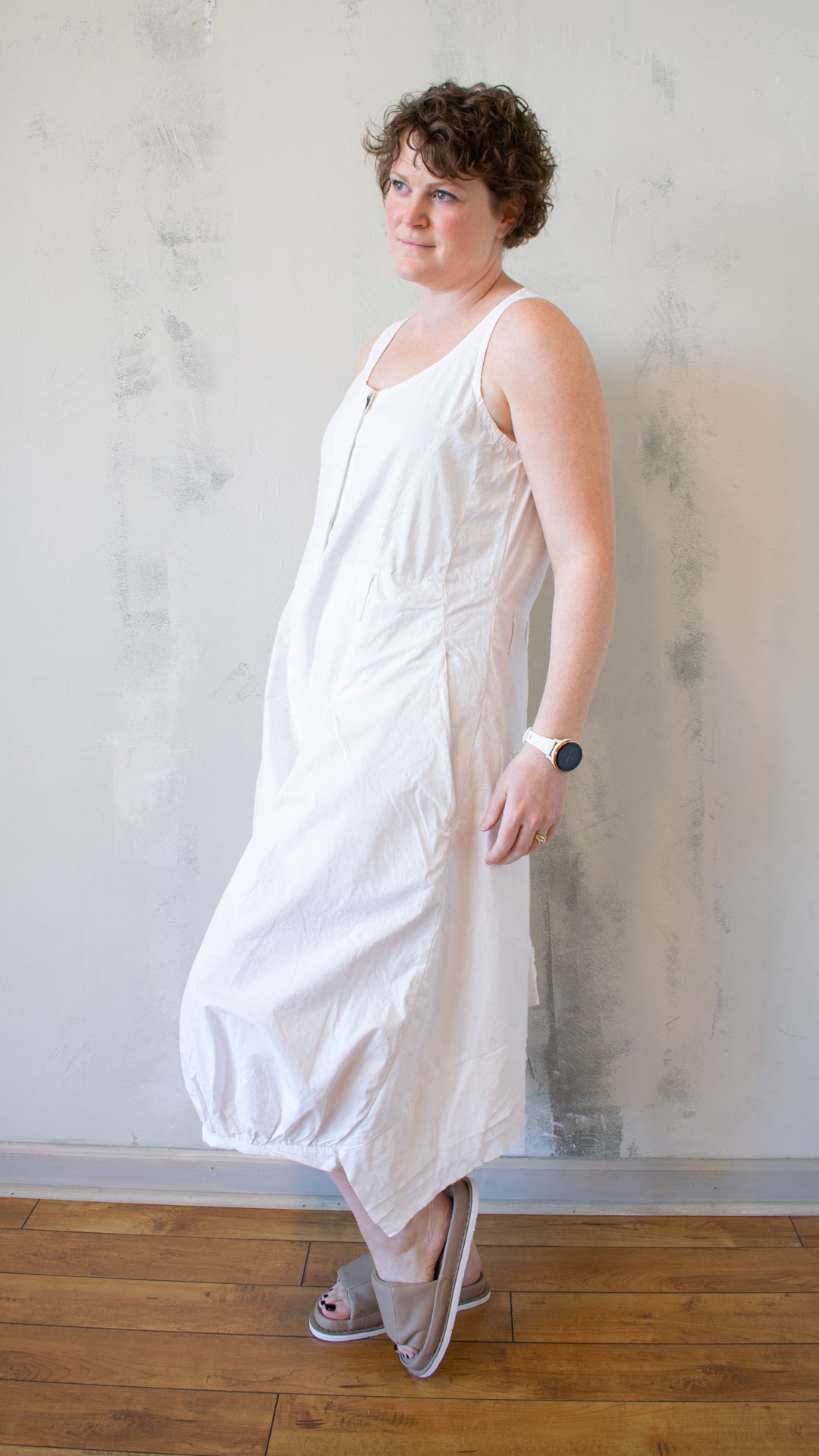 Balloon Pant Jumpsuit in White