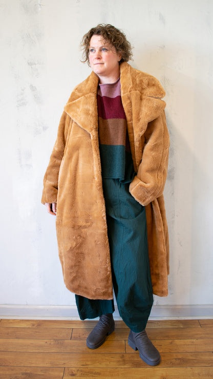 Sculptural Coat in Bronze