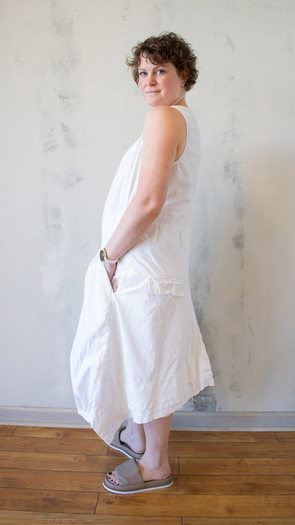 Balloon Pant Jumpsuit in White