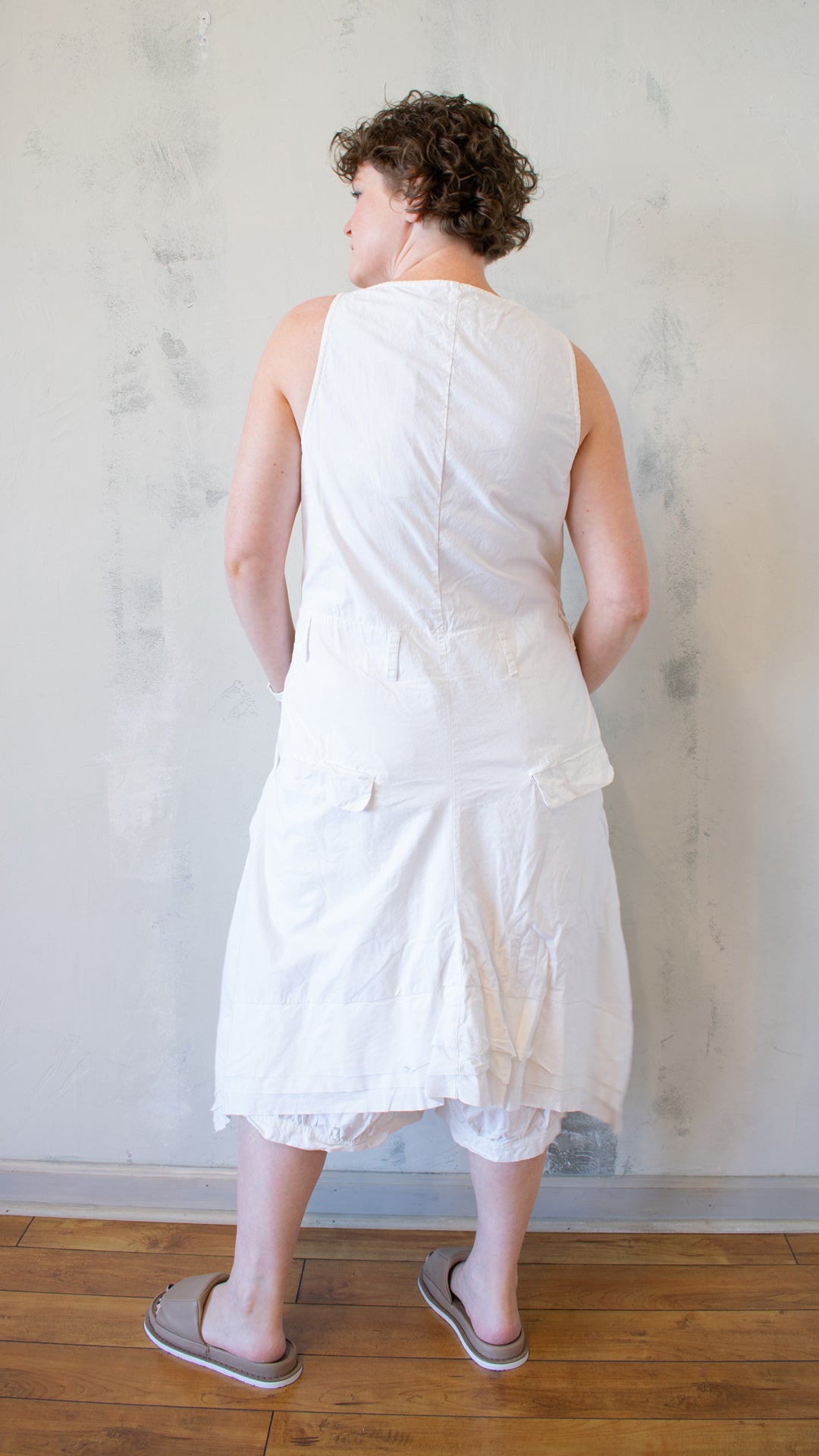 Balloon Pant Jumpsuit in White