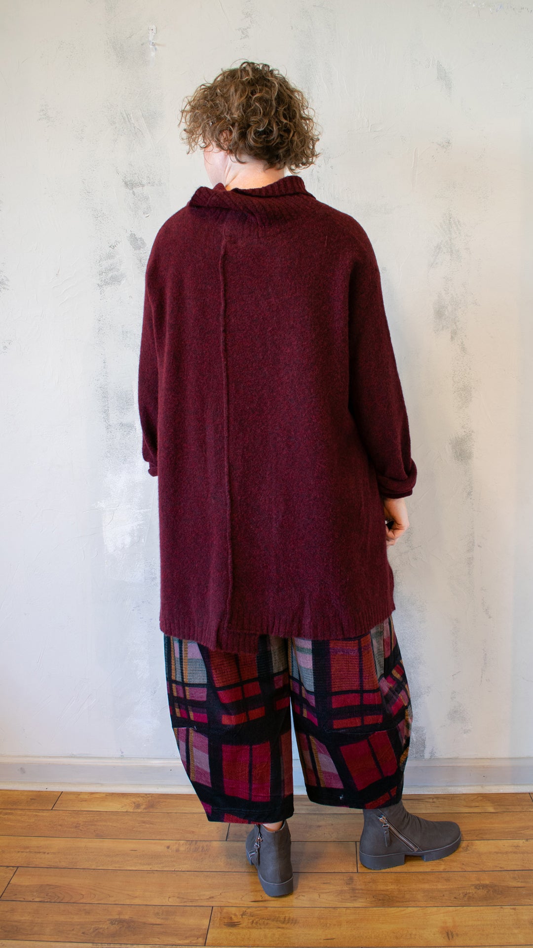 Melange Cardigan in Forest Melange