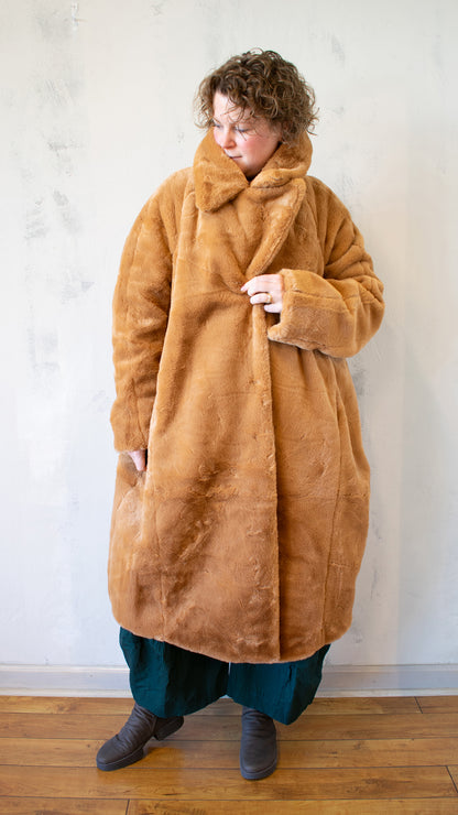 Sculptural Coat in Bronze
