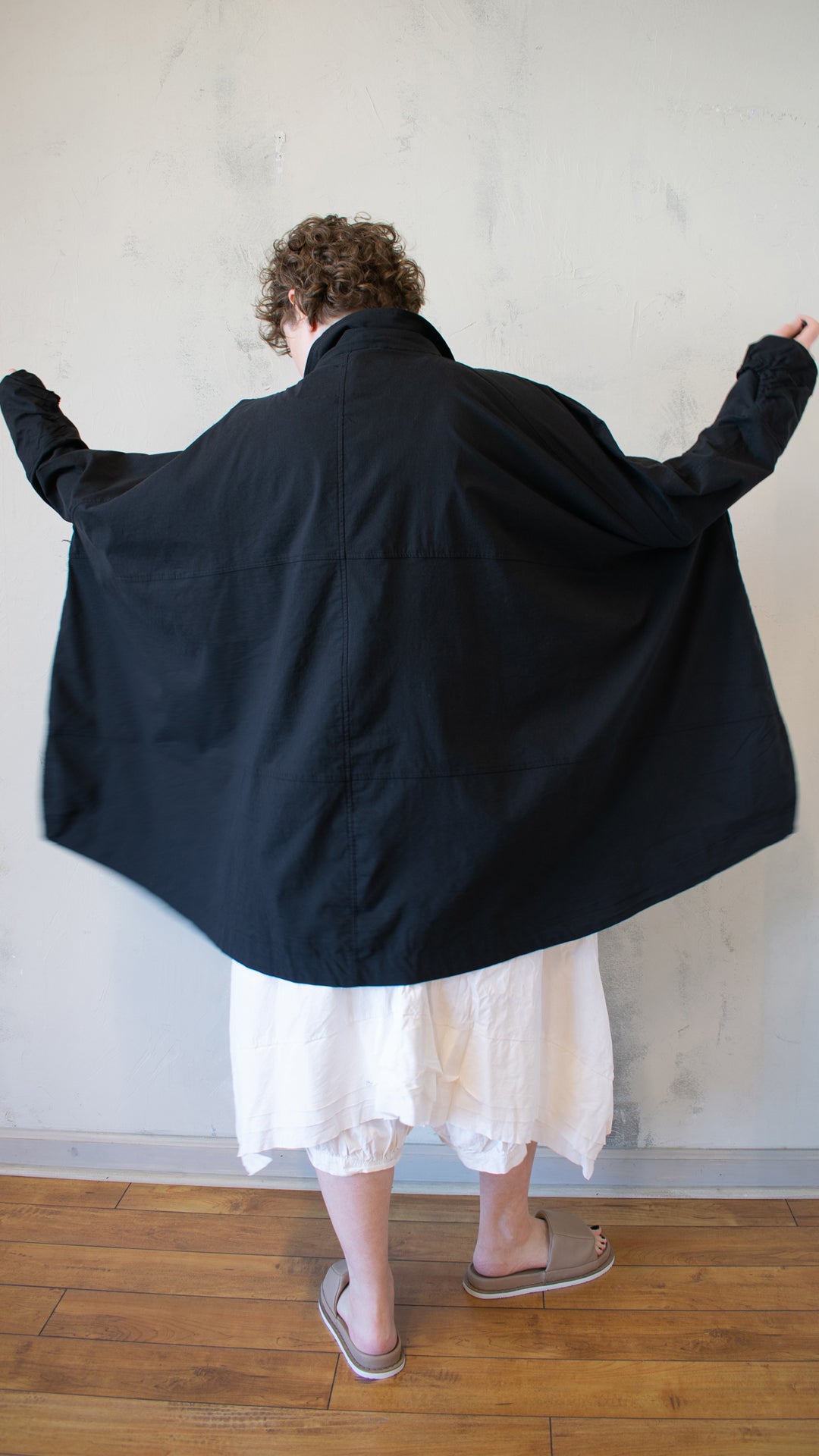 Full Jacket in Stretch Black