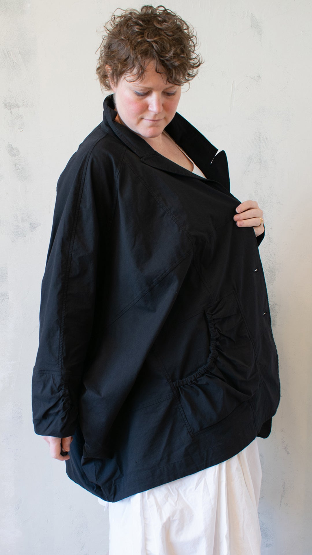 Full Jacket in Stretch Black