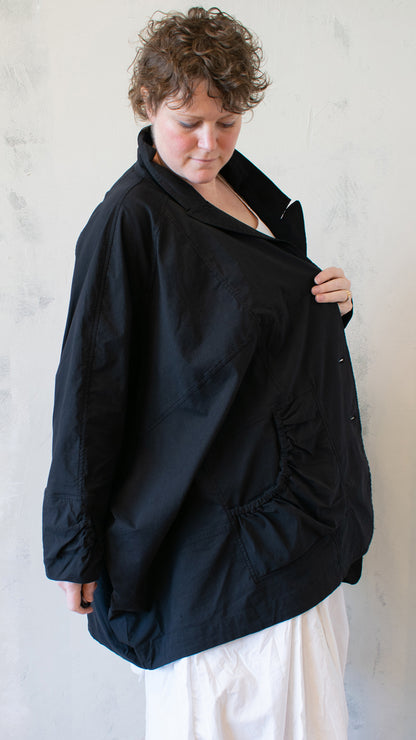 Full Jacket in Stretch Black