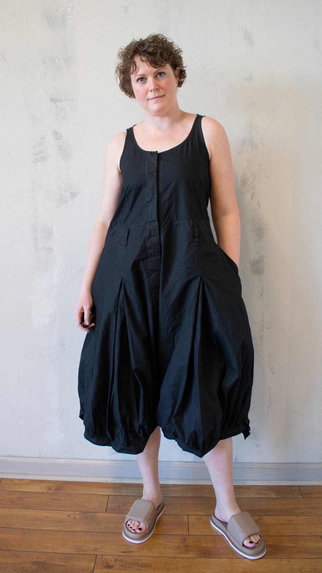 Balloon Pant Jumpsuit in Black