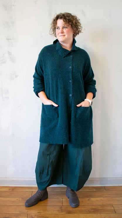 Melange Cardigan in Forest Melange