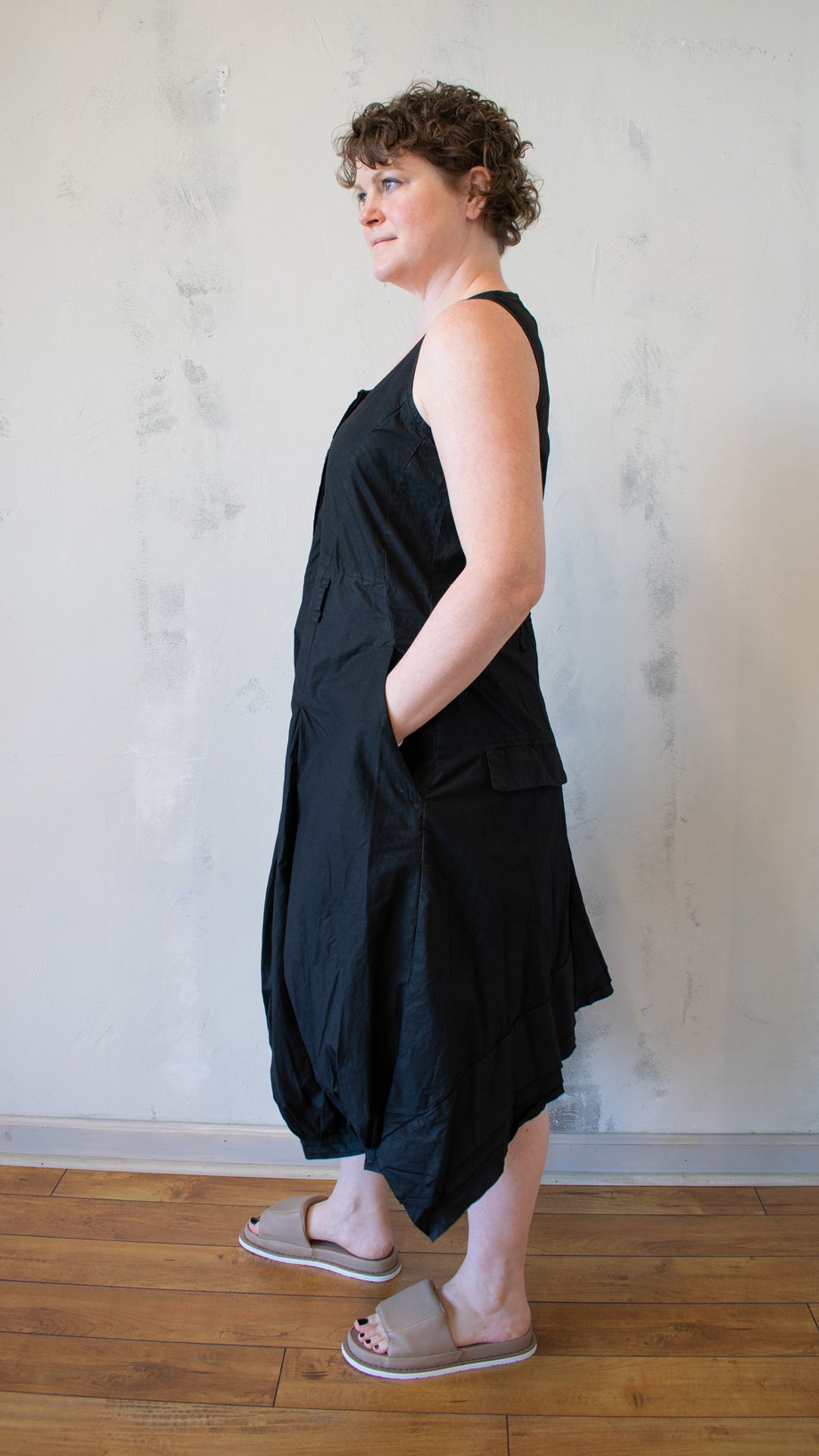Balloon Pant Jumpsuit in Black