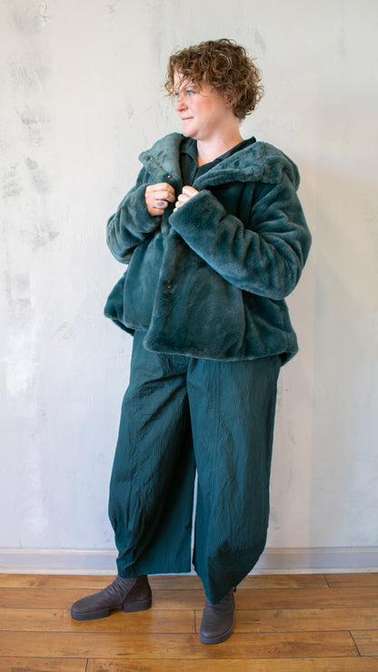 Sculptural Jacket in Forest