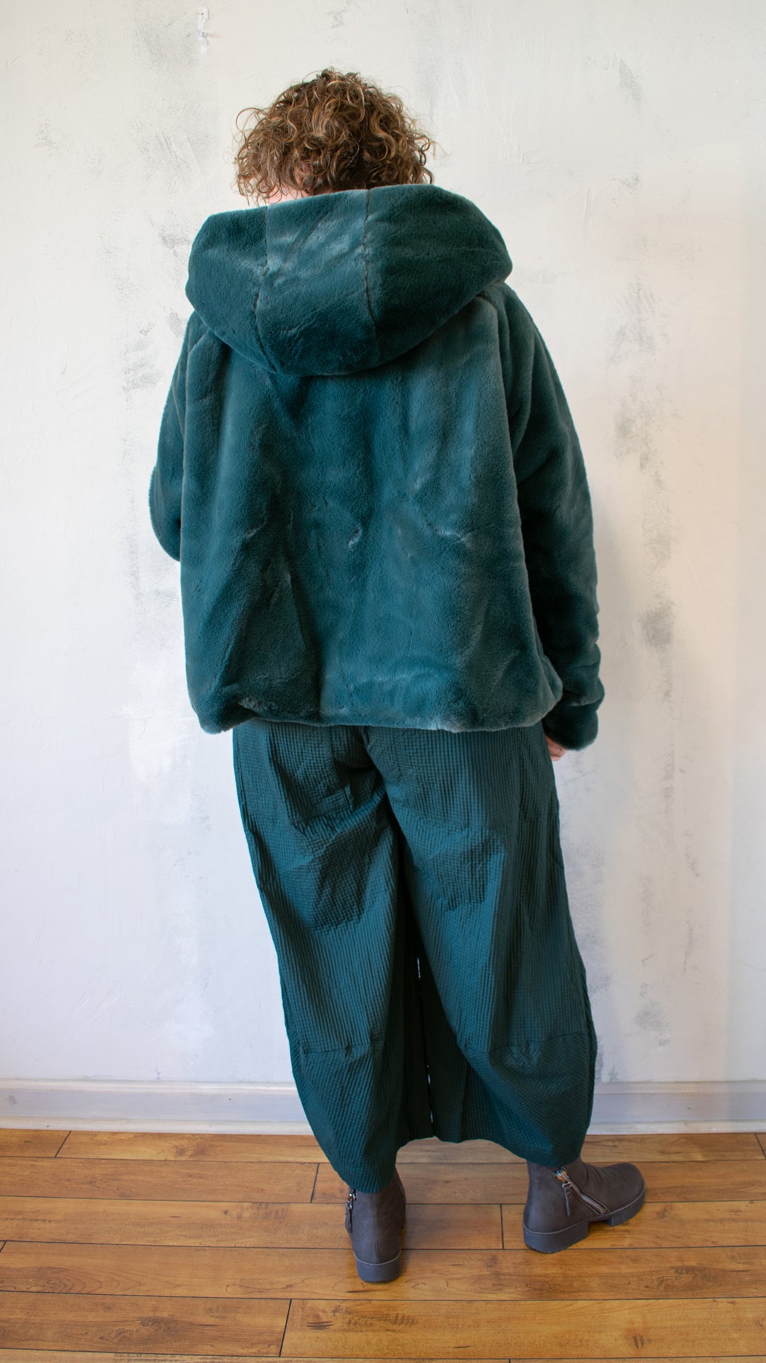 Sculptural Jacket in Forest