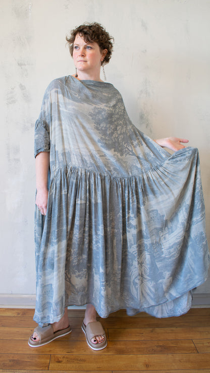 Toile Silk Dress