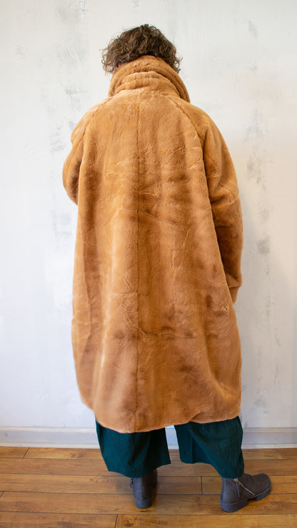 Sculptural Coat in Bronze