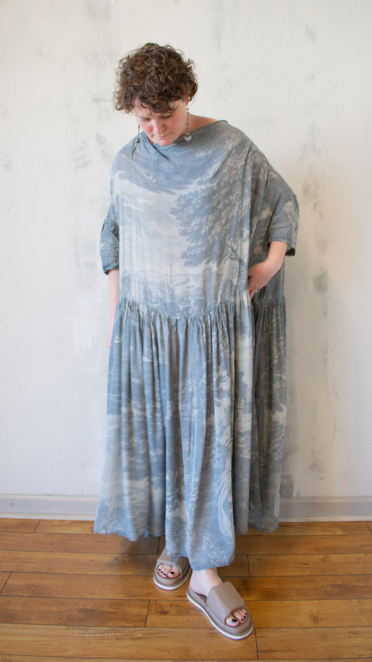 Toile Silk Dress