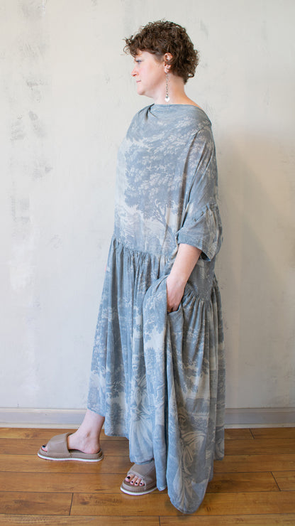 Toile Silk Dress