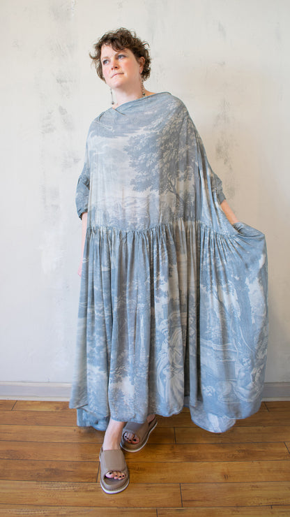 Toile Silk Dress