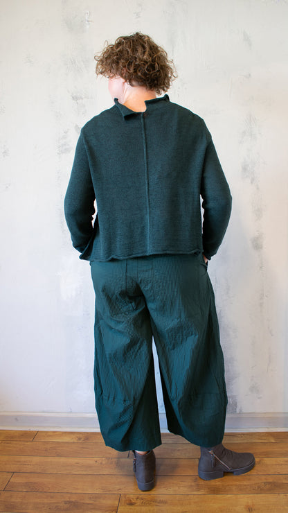 Open Cardigan in Forest