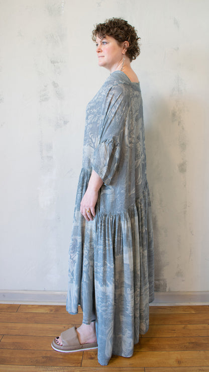 Toile Silk Dress