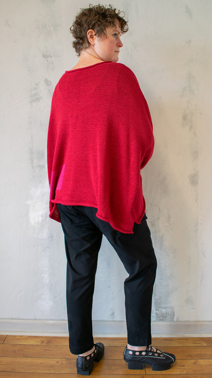 Poppy Velvet Micro Dot Trouser in Black