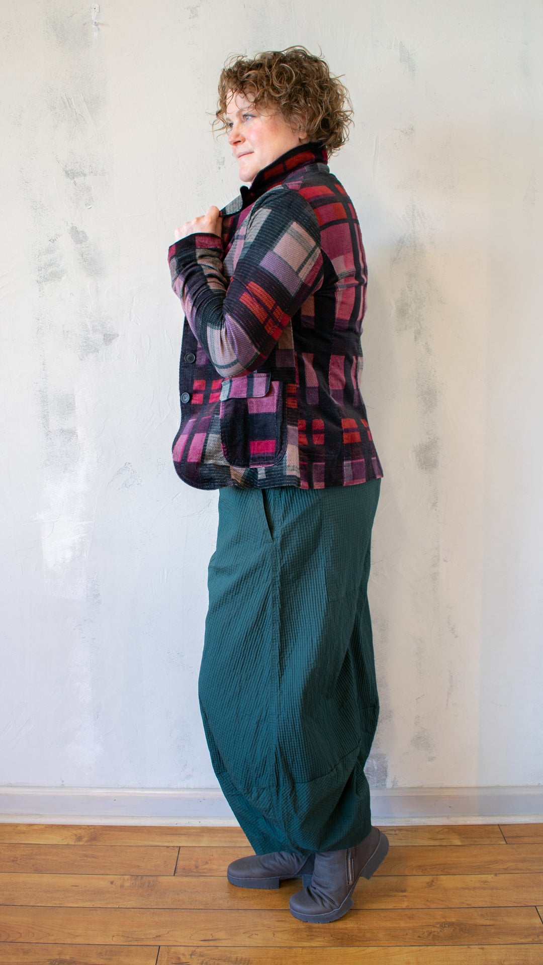 Check Jacket in Check Multicolor