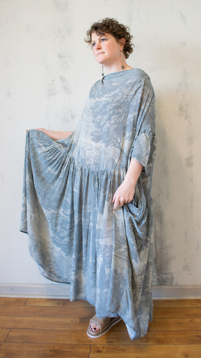 Toile Silk Dress