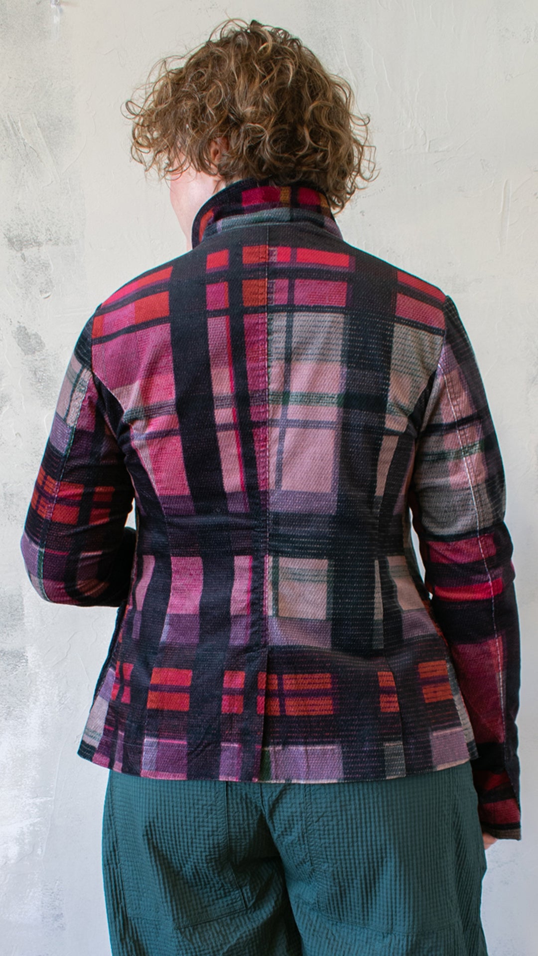 Check Jacket in Check Multicolor