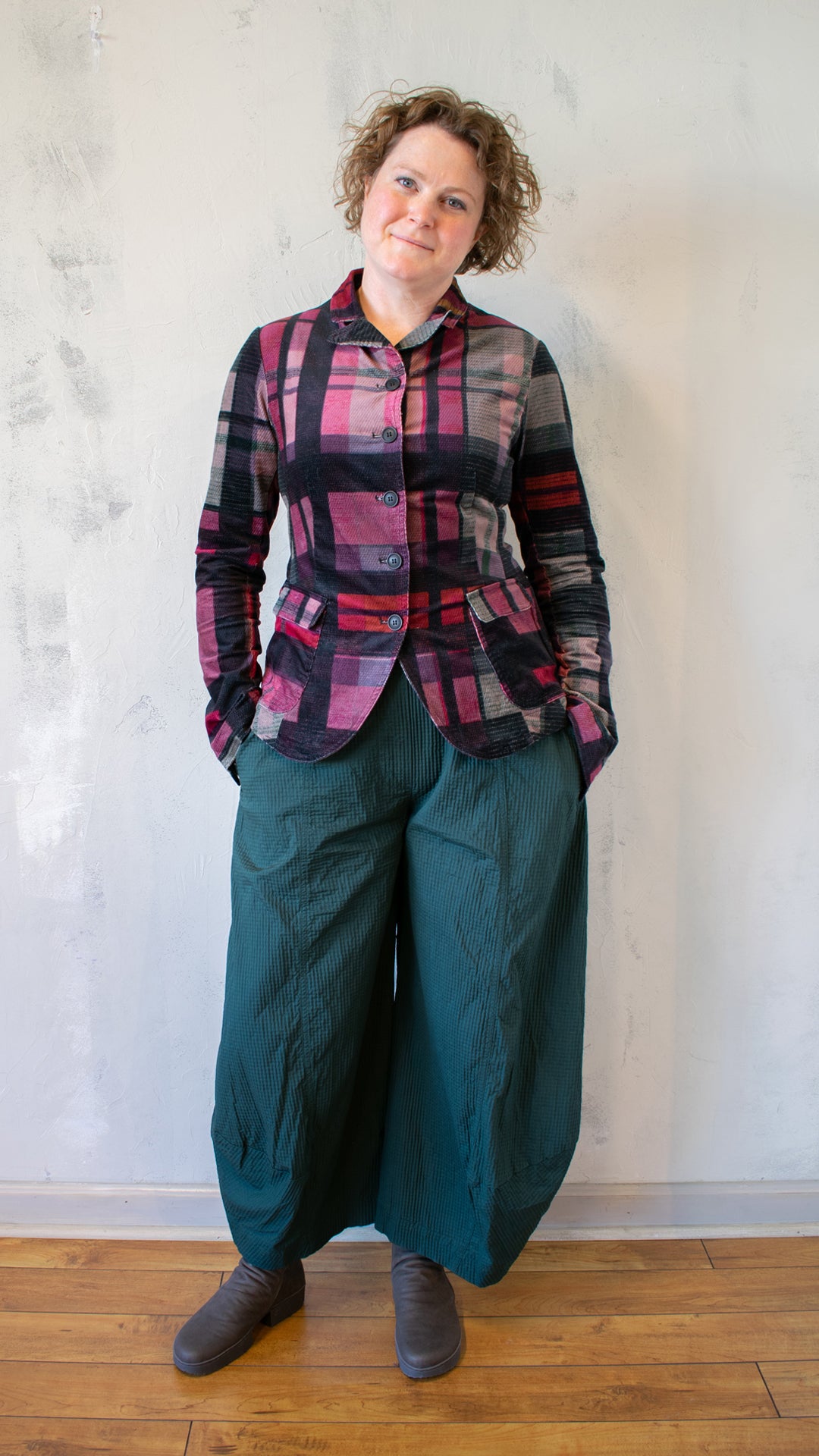 Check Jacket in Check Multicolor