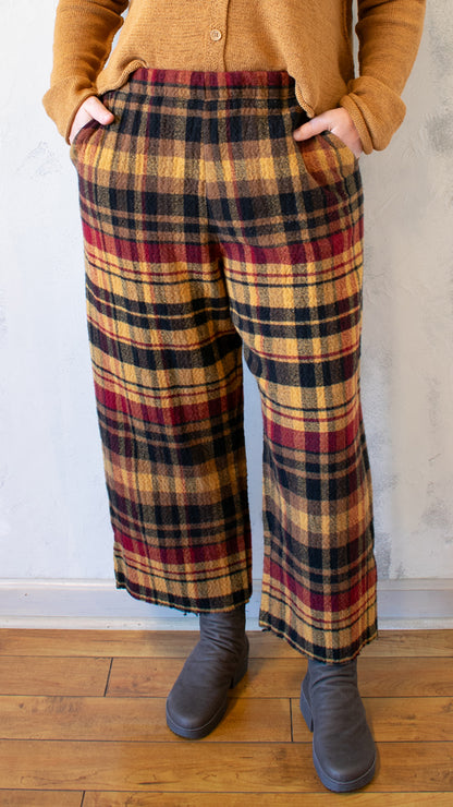 Lava Check Crop Straight Trouser
