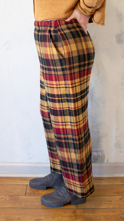 Lava Check Crop Straight Trouser