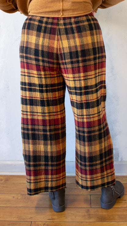 Lava Check Crop Straight Trouser