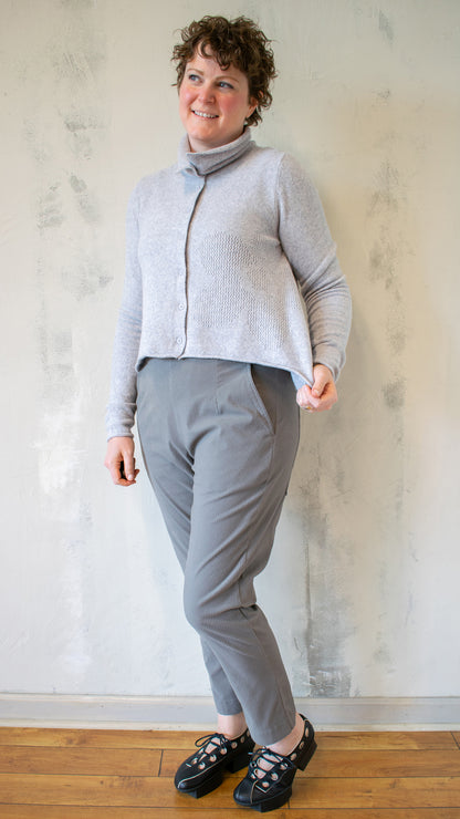 Poppy Cardigan in Light Grey