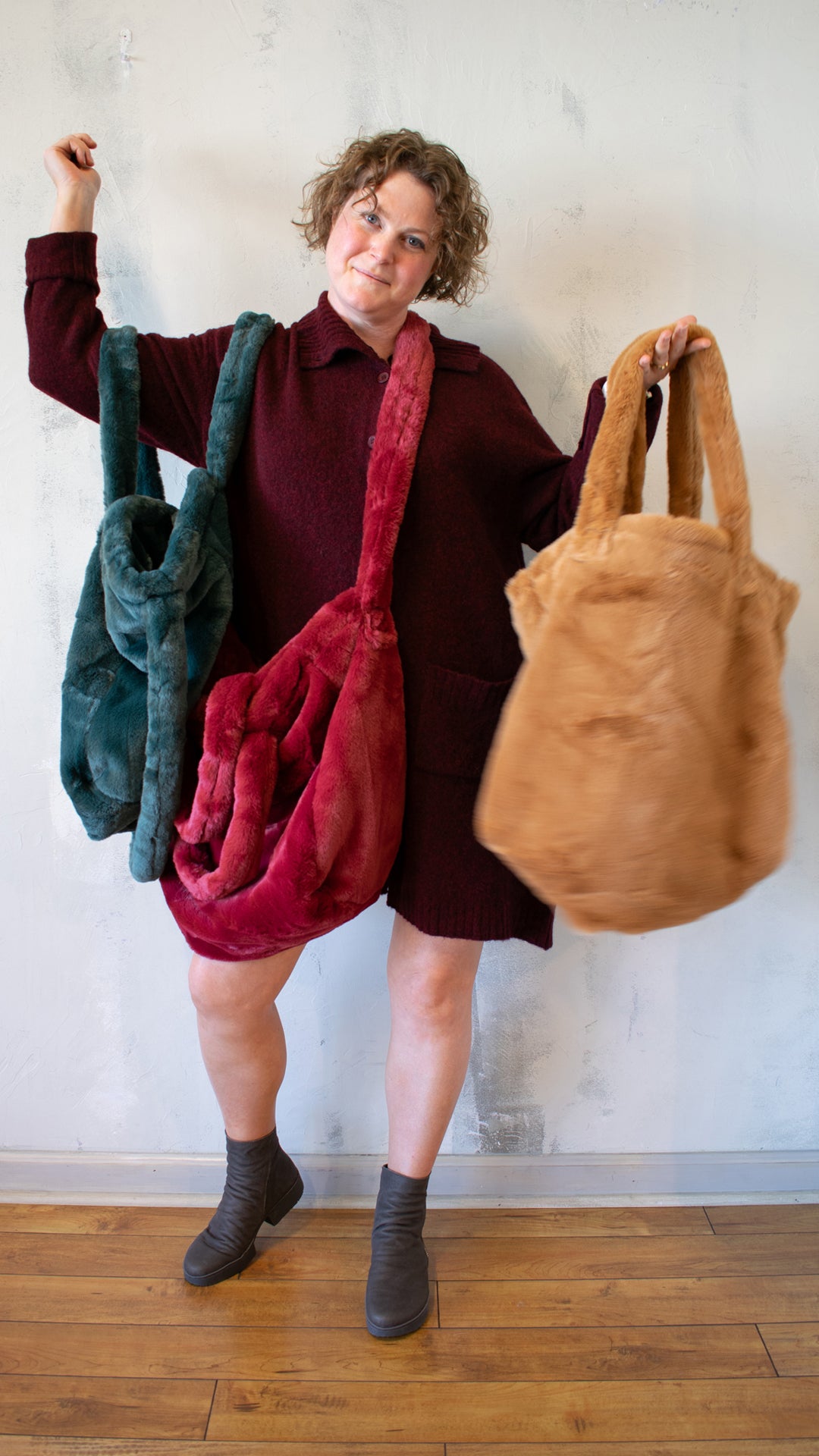 Sculptural Bag in Lava