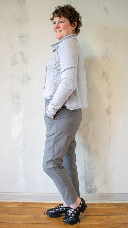 Poppy Cardigan in Light Grey