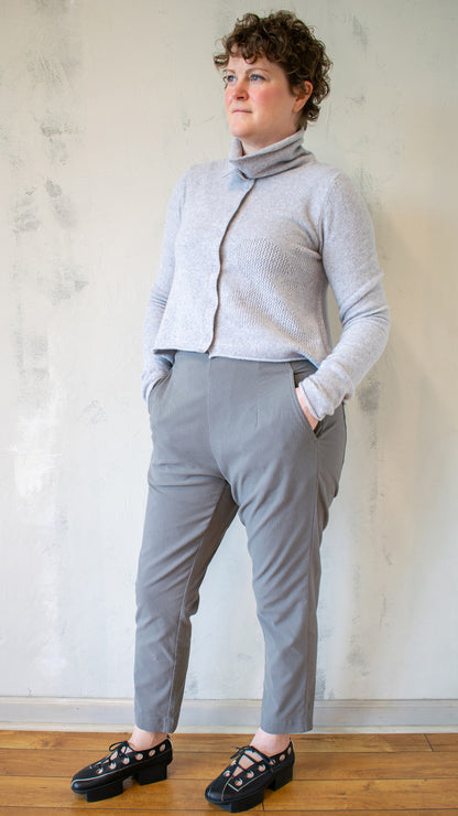 Poppy Cardigan in Light Grey