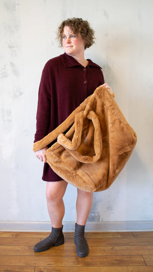 Sculptural Bag in Bronze