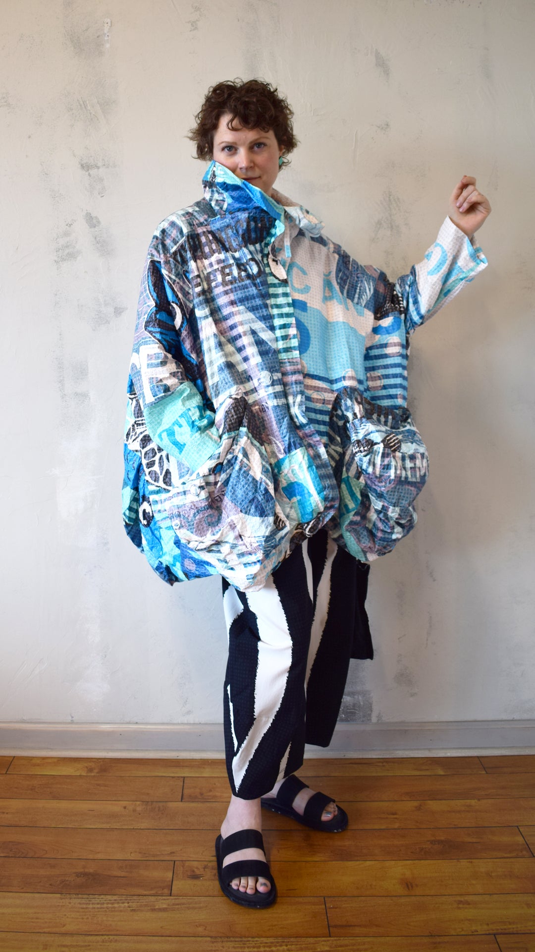 Teal Tyvek Jacket