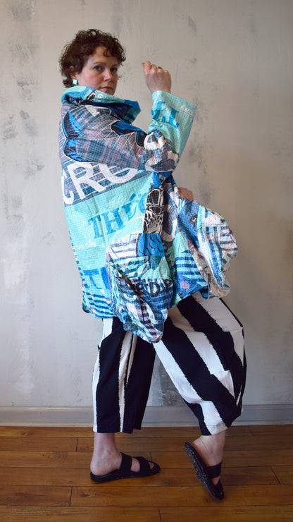 Teal Tyvek Jacket