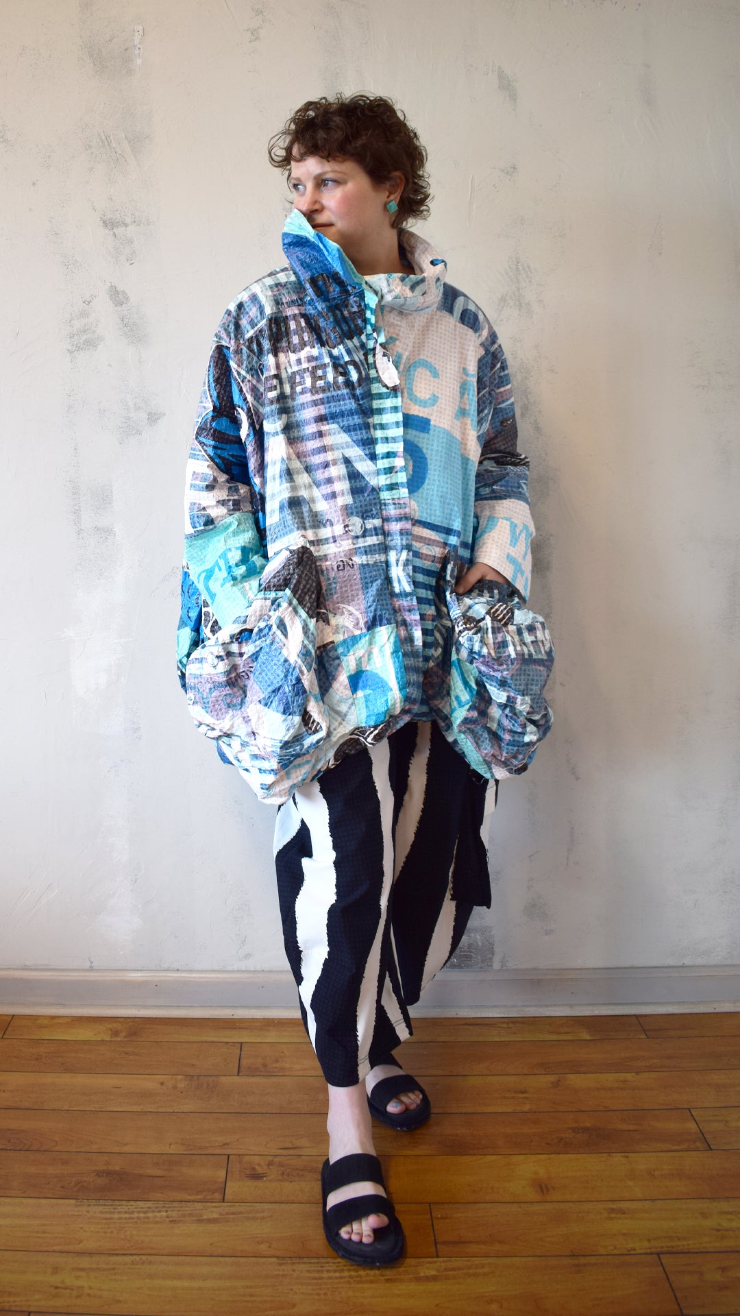 Teal Tyvek Jacket