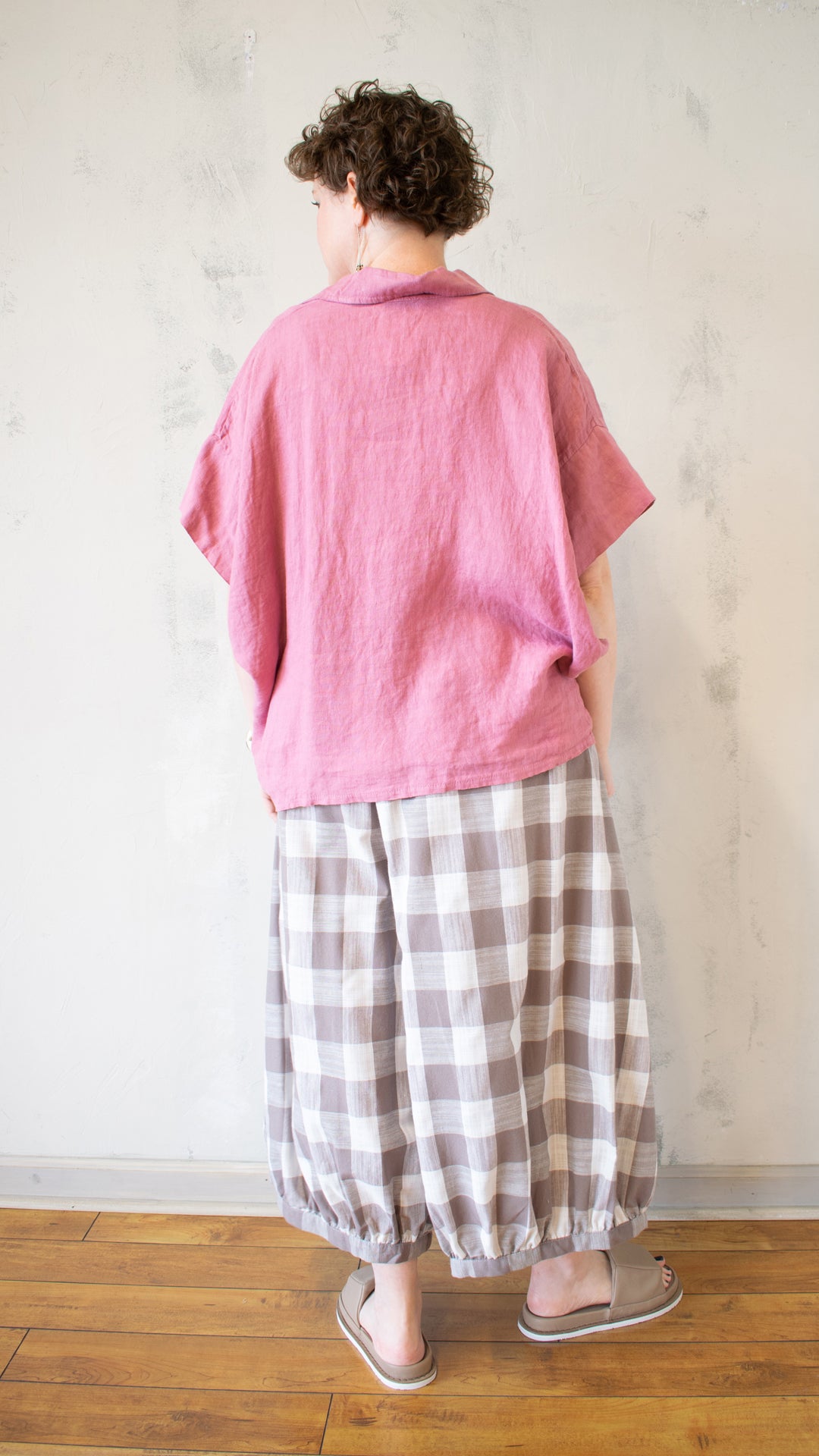 Wide Sleeve Henley Top (Multiple Colors)