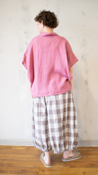 Wide Sleeve Henley Top (Multiple Colors)