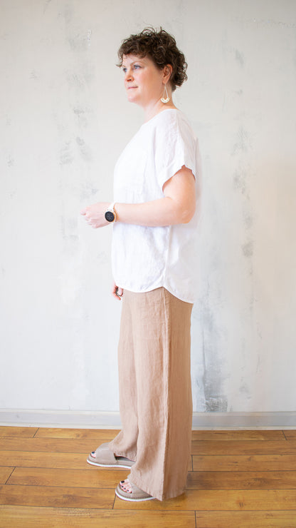 Curved Hem Top (Multiple Colors)