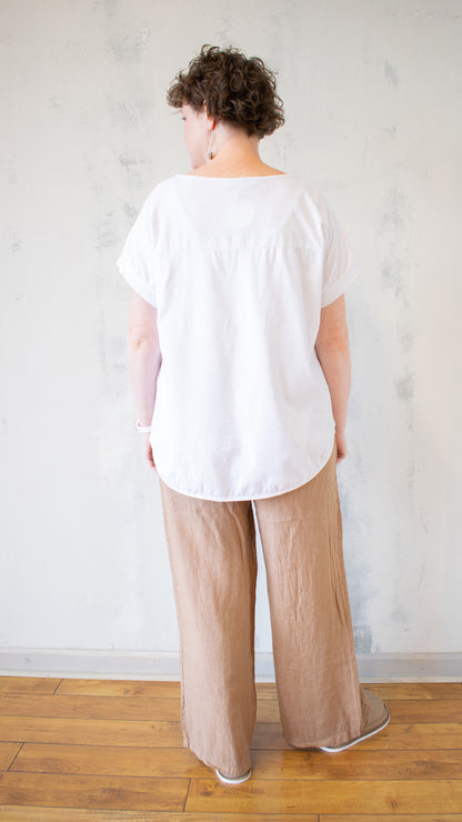 Curved Hem Top (Multiple Colors)