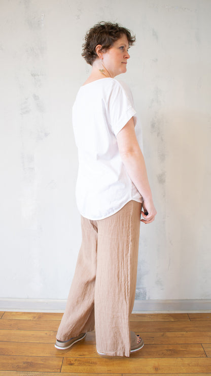 Curved Hem Top (Multiple Colors)