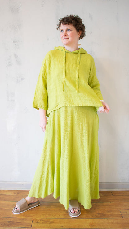 Crop Linen Hoodie (Multiple Colors)