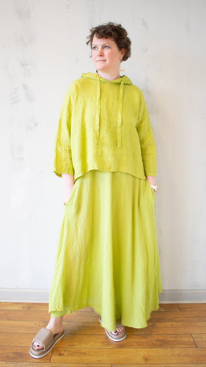 Crop Linen Hoodie (Multiple Colors)