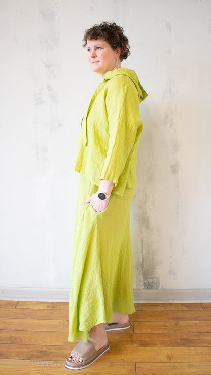 Crop Linen Hoodie (Multiple Colors)