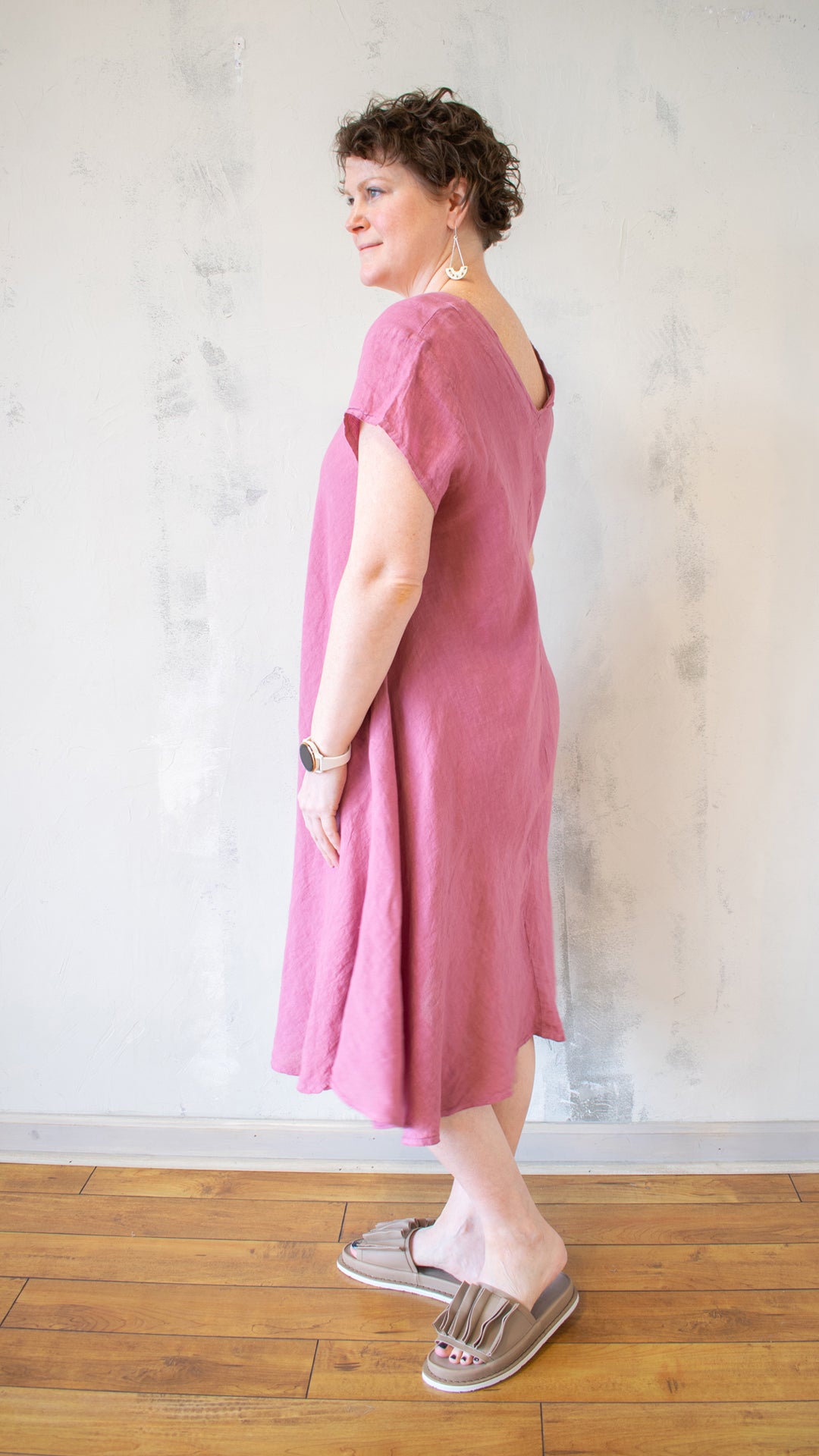 V-Neck Flare Dress (Multiple Colors)
