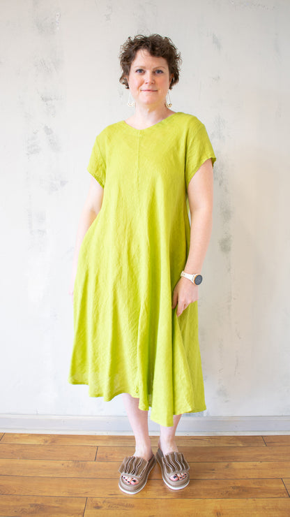 V-Neck Flare Dress (Multiple Colors)