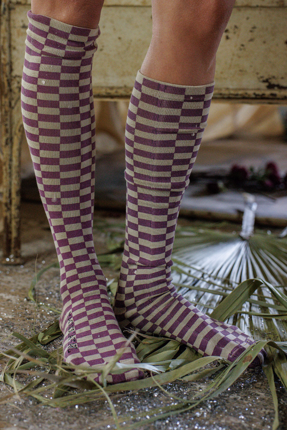 Checkered OTK Socks in Bishop